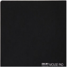 得力耐磨办公鼠标垫黑色3691