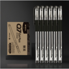 晨光(M&G)文具1支0.5mm中性笔签字笔黑色子弹头水笔Q7 办公用品XGP30119