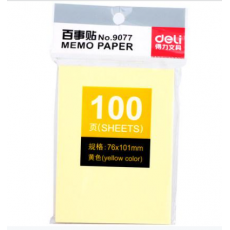 得力 9077 百事贴 便利贴N次贴 100张/本  单本装