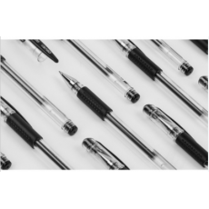 得力6600ES中性笔0.5mm子弹头(黑)(支)