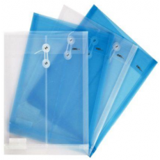 得力 5511 A4档案袋 档案 加厚资料袋 透明缠绳塑料 单个