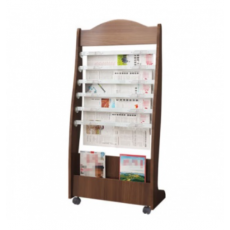 报纸架 报刊架 书报架 木质资料架 收纳宣传置物展示架