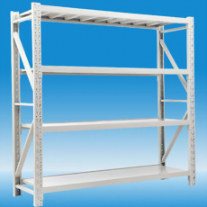 企普 120*50*200cm 仓库货架 4层 单层承重200公斤 白色 计价单位:组