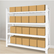 企普 180*200*60cm 仓储货架 四层 白色 计价单位:组