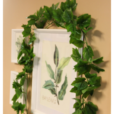 仿真葡萄叶葡萄藤装饰绿叶藤条假花藤塑料花藤蔓壁挂绿植物叶子 仿真葡萄叶