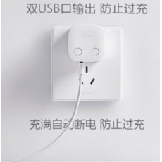 公牛（BULL）U212T自动防过充充电器 USB2.4A双输出