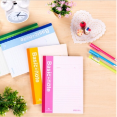 得力（deli）7653-A5/60页无线装订本记事本 10本装