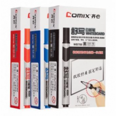 齐心（COMIX）WB708 舒写白板笔 2.0mm 黑（120支/箱）