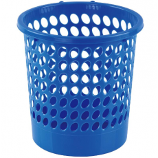 齐心 L201 圆形经济型纸篓（24cm) 蓝