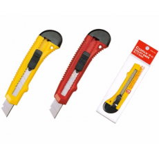 齐心(Comix)大号 18mm 高碳钢锋利美工刀 壁纸刀颜色随机 办公文具 B2805