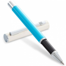 齐心 GP5008 绚彩金属中性笔水性笔签字笔 0.5mm （笔＋笔芯） 珍珠蓝