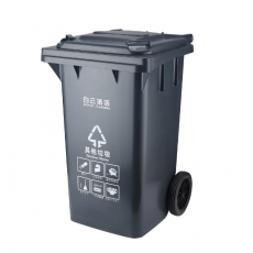 物业户外加厚垃圾桶特大号可挂车环卫桶带轮带盖大容量