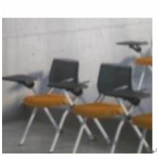 高级培训椅带书写板