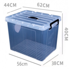 白色透明整理箱 收纳箱 储物 杂物整理箱 透明款100升