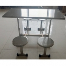 不锈钢连体餐桌