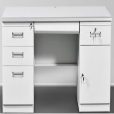 钢制办公桌写字台财务铁皮电脑桌子单人工作台 1.2米