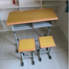 双人升降课桌凳