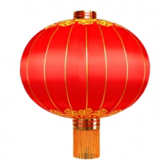 大红灯笼灯新年装饰 （钢丝）1米款