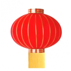 120#缎面大红灯笼