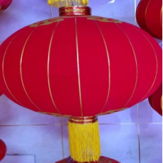 大号钢口绒面红灯笼120