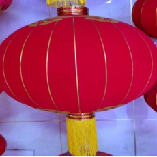 特大号钢口绒面红灯笼180