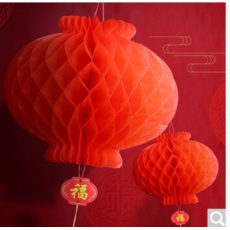 灯笼20个装大号春节装饰元旦灯笼塑纸装饰大红灯笼