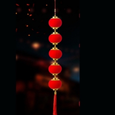 企普 77cm 红灯笼 植绒 5个/串 计价单位:串