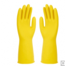 宋林森 洗车防水手套手部防护 防水防油 厨房清洁洗碗洗衣胶皮手套