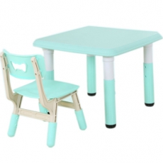 卡皮儿童桌椅套装塑料幼儿园四方桌小桌子小椅子宝宝学习吃饭桌