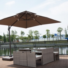 户外藤椅四五件套室外阳台大茶几组合休闲简约庭院别墅藤椅户外大