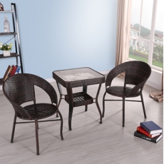 户外桌椅 优创家具藤椅阳台桌椅茶几桌椅套装藤椅三件套五件套阳