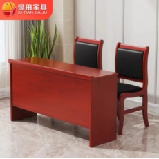 实木贴皮条形桌双人长条桌会议室桌 120*42*77cm条桌