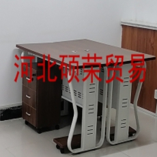 简约现代办公桌单人位（单人位含活动柜+主机移动托架）