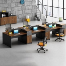 益久发办公家具办公桌组合单人工位加椅子 1500mm×600mm