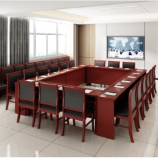 怡隆晶华金属油漆条形会议桌条桌员工双人培训桌木制长条桌长1.2米（不含椅）