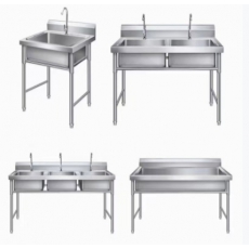 1.2米×80不锈钢双水池