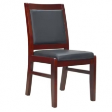 会议椅办公椅无扶手靠背椅方头椅