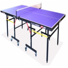 红双喜乒乓球桌可折叠标准室内乒乓球台带轮折叠式易推移