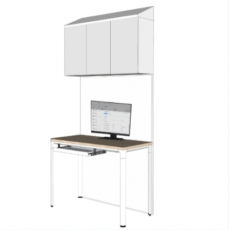 医用办公桌（带吊柜）1200*600*2100